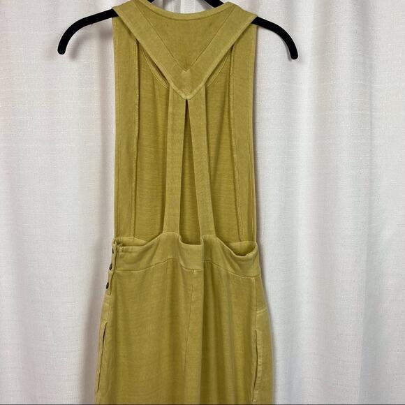 Free People Beach Light Yellow Sunrise Pinafore Jumper Sz.XS NWT - Picture 12 of 16